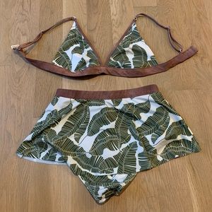 Seea high waisted palm print bikini
